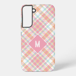 Custom Monogram Plaid / Tartan Pattern Samsung Galaxy Case