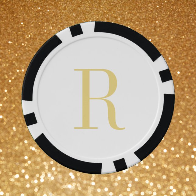 Custom Monogram Poker Chips for Dad Groom Wedding (Custom Monogram Poker Chips for Dad Groom Wedding)