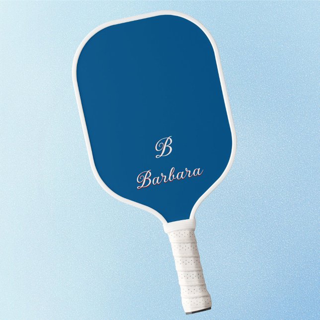 Custom Monogram Script Name Pickleball Paddle (Creator Uploaded)