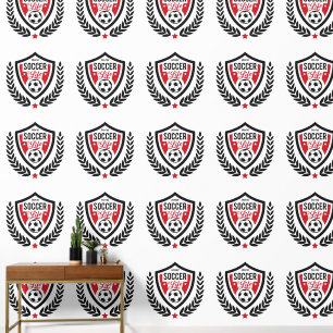 Custom Monogram Soccer Logo Wallpaper