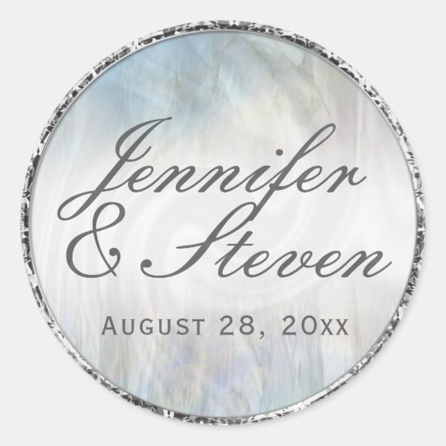 Custom Monogram Soft Silver Seal (Front)