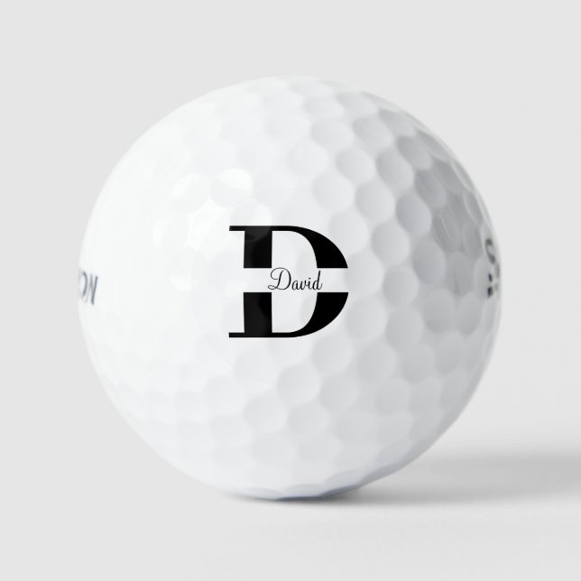 Custom Monogram Srixon Soft Feel 13 Golf Ball (Front)