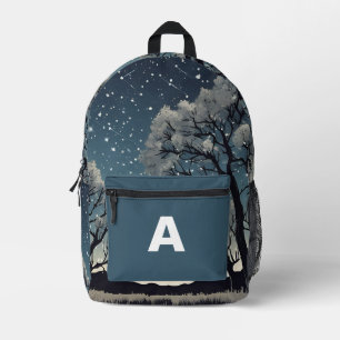 Custom Monogram Starry Night Backpack