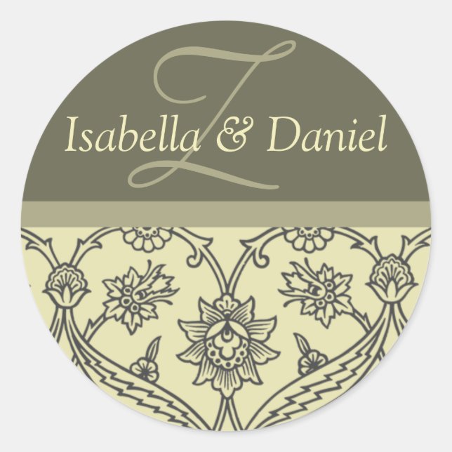 Custom Monogram Stickers For Envelopes (Front)