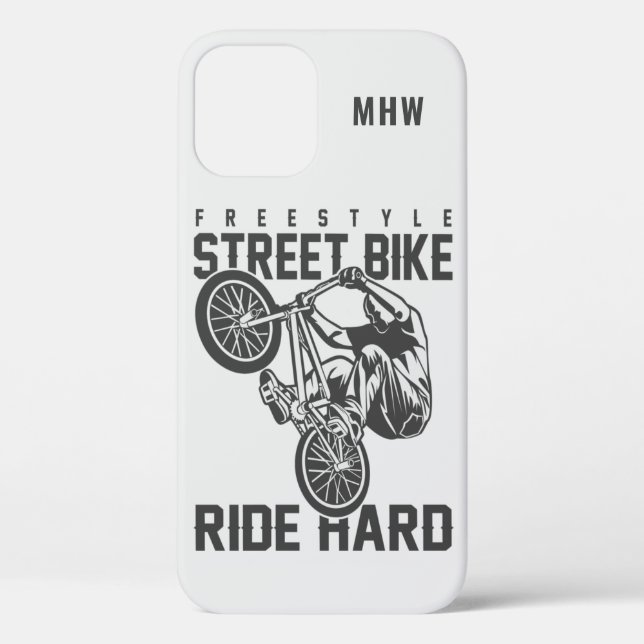 Custom monogram Street Biking phone cases (Back)