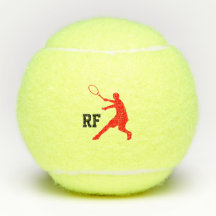 Custom monogram tennis ball for players
