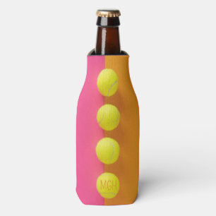 Custom Monogram Tennis Balls Bottle Cooler