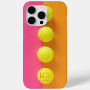 Custom Monogram Tennis Balls iPhone 15 Pro Max Case