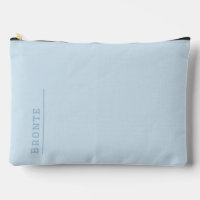 Custom monogram, trendy Ice Blue