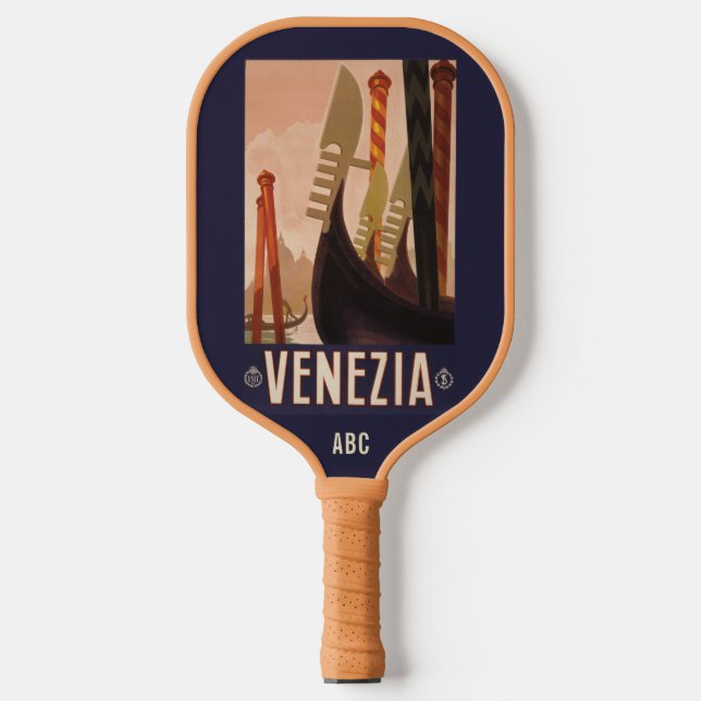 Custom monogram Venezia (Venice) Pickleball Paddle (Front)