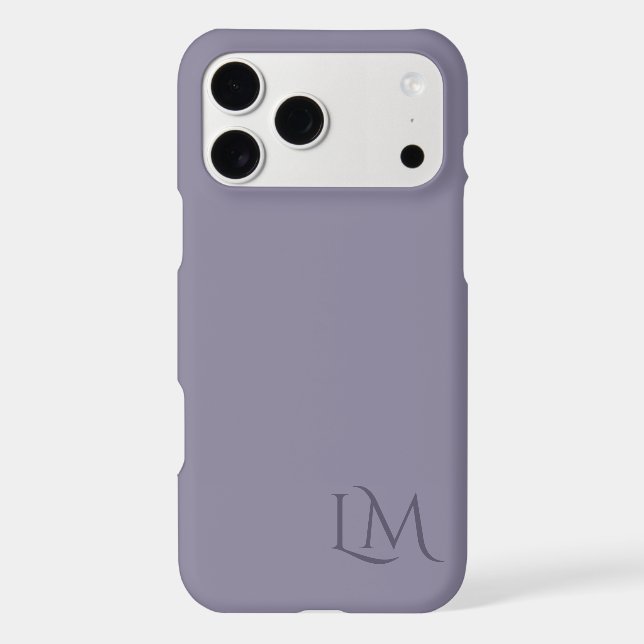 Custom Monogram Violet Taupe  (Back)