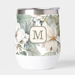 Custom Monogram Watercolor Floral