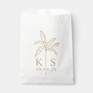 Custom Monogram Wedding Logo Favour Bag
