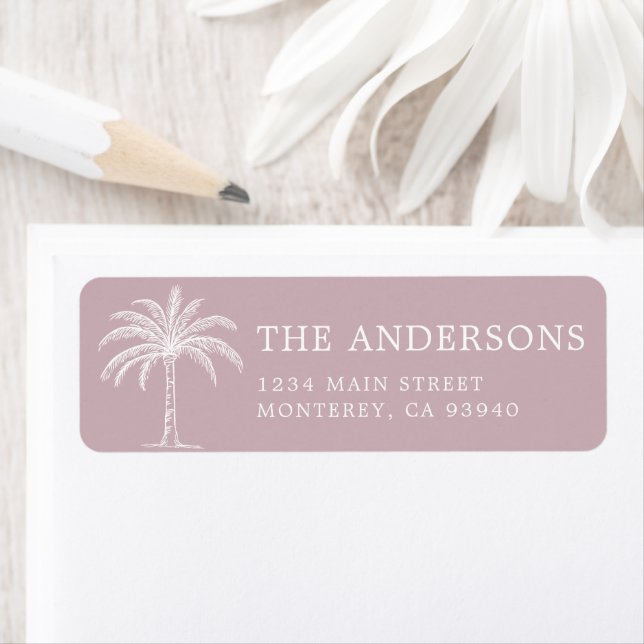 Custom Monogram Wedding Logo Palm Tree (Insitu)