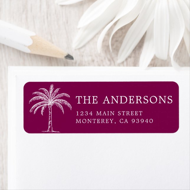 Custom Monogram Wedding Logo Palm Tree (Insitu)
