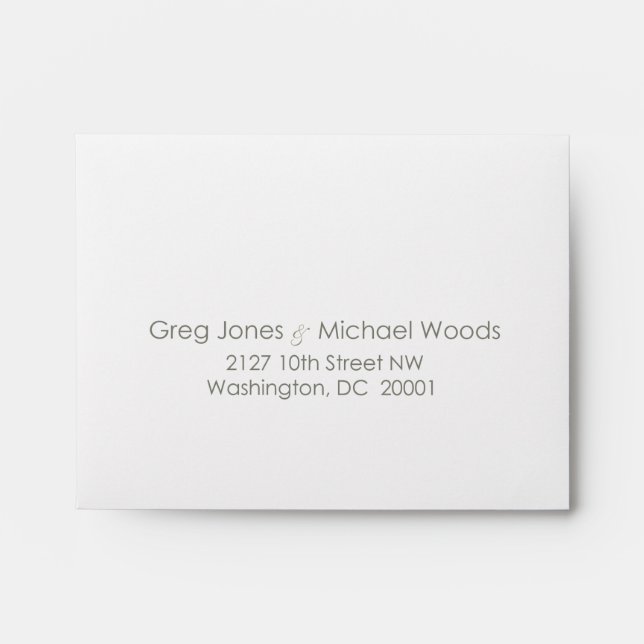 Custom_Monogram Wedding RSVP Envelope (Front)