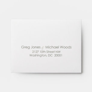 Custom_Monogram Wedding RSVP Envelope