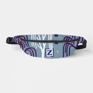 Custom Monogram Willow Tree Pattern  Bum Bags