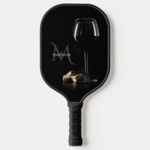 Custom Monogram "Wine Glass" Pickleball Paddle