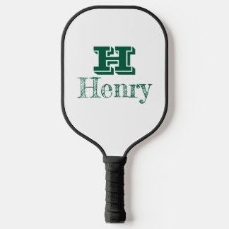 Custom Monogram With First Name Pickleball Paddle