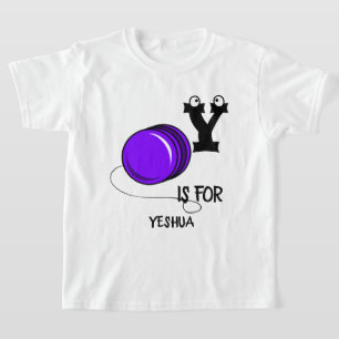 Custom monogram Y is for yoyo cute fun game T-Shirt