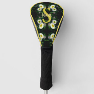 Custom Monogram Your Initial Name Daisy Art Golf Head Cover