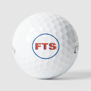 Custom Monogrammed Block Letters Golf Balls
