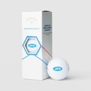 Custom monogrammed Callaway supersoft golf balls