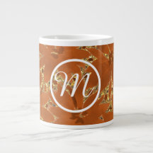 Custom Monogrammed Gold Sparkle