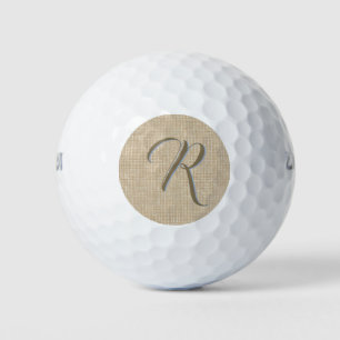Custom monogrammed golf balls