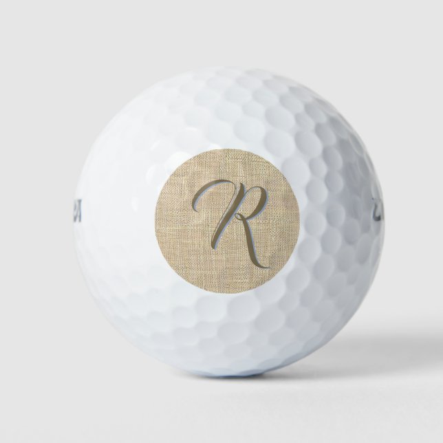 Custom monogrammed golf balls (Front)
