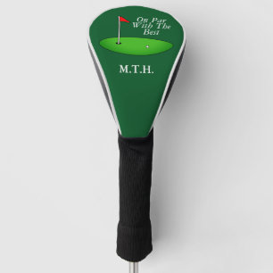 Custom monogrammed golf driver cover gift
