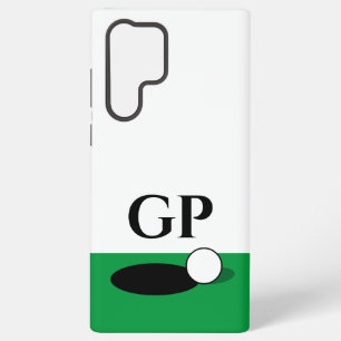 Custom monogrammed golf player samsung galaxy case