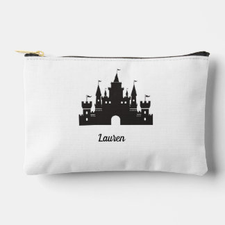Custom Monogrammed Magic Castle  Accessory Pouch