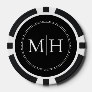 Custom Monogrammed Wedding Poker Chips