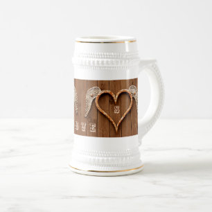 Custom Monograms Valentine's Day Gift Beer Stein
