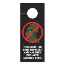 Custom Monster-Free Room Door Hanger 