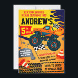 Custom Monster Truck Jam Kids Party Birthday Invitation<br><div class="desc">Get ready for a wild ride with our **Custom Monster Truck Jam Kids Party Birthday Invitation**! Featuring roaring monster trucks, dynamic jam-style graphics, and bold, high-energy colours, this invite is perfect for any young thrill-seeker’s birthday bash. Personalise it with your child’s name, age, photo, and all the party details to...</div>