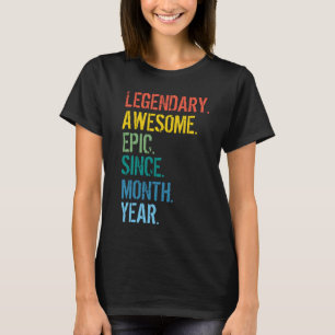 Custom Month & Year Birthday T-Shirt