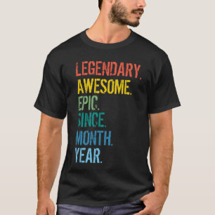 Custom Month & Year Birthday T-Shirt
