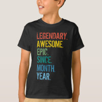 Custom Month & Year Birthday T-Shirt