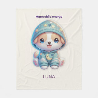 Custom Moon Child Energy Dog Blanket