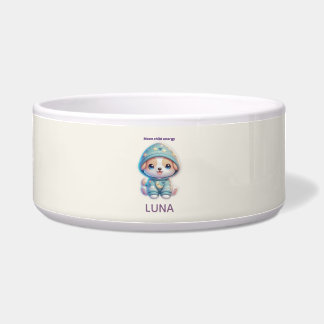Custom Moon Child Energy Dog Bowl
