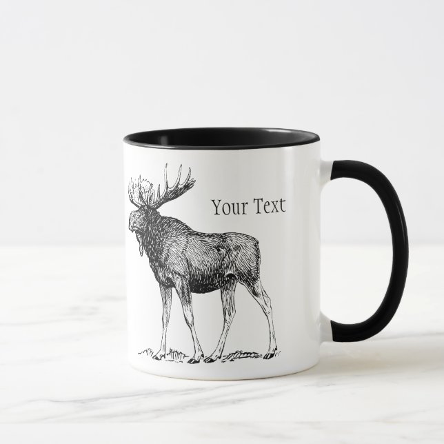 Custom Moose Mug (Right)