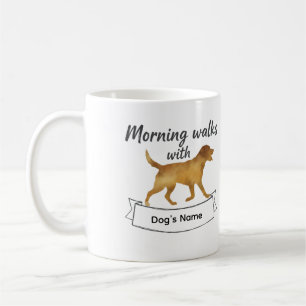 Custom Morning Walks With Labrador Retriever Mug