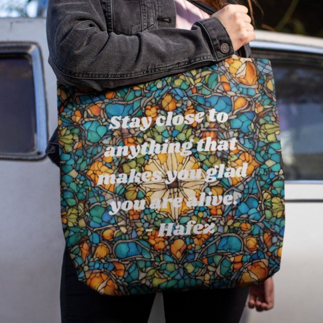 Custom Mosaic Pattern Nowruz Iranian New Year Gift Tote Bag (Custom Mosaic Pattern Nowruz Iranian New Year Gift)