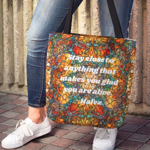 Custom Mosaic Pattern Nowruz Persian New Year Gift Tote Bag