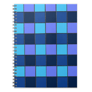 Custom  Mosaic Tile & Pixel Grid Pattern Notebook