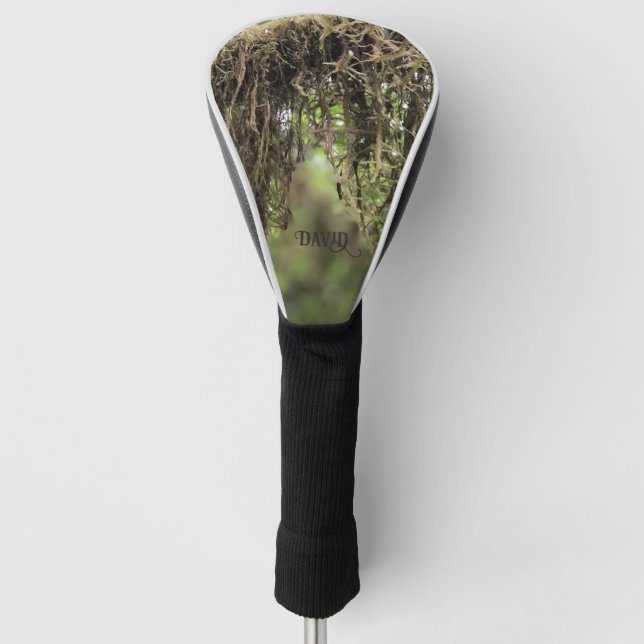Custom Moss Big Head Driver Golf Head Cover (Front)