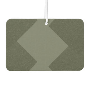 Custom Moss Green Air Freshener Zigzag